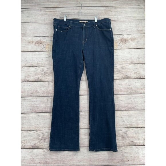 Levi's Denim - Levi's Classic Bootcut Jeans Women's Size 18W Blue Dark‎ Wash Denim